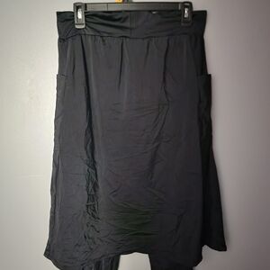 Modest Athletic Skirt With Attached Leggings. Cell Phone Pocket On Each Side